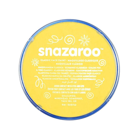 Snazaroo 1118222 Classic Face Paint, 18ml, Bright Yellow