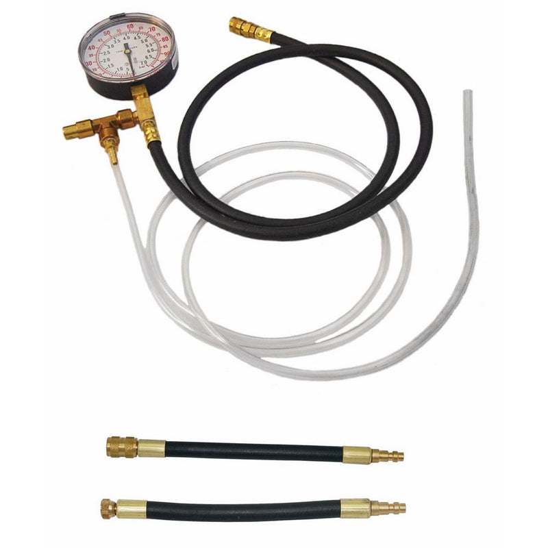 Lang Tools TU-469 Fuel Injection Pressure Tester with Schrader Adapters