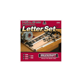 Milescraft 2202 1-1/2-Inch Horizontal Character Template Set for Milescraft Sign Making System
