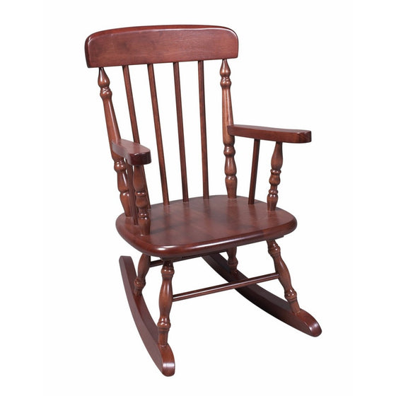 Gift Mark Deluxe Children's Spindle Rocking Chair, Cherry