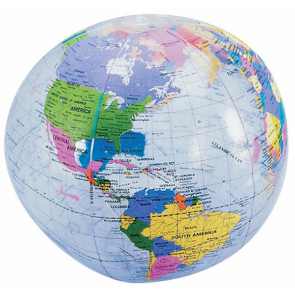 Clear Inflatable World Globe