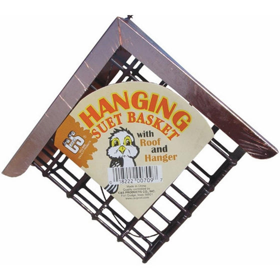 C&S Hanging Suet Basket w/ roof
