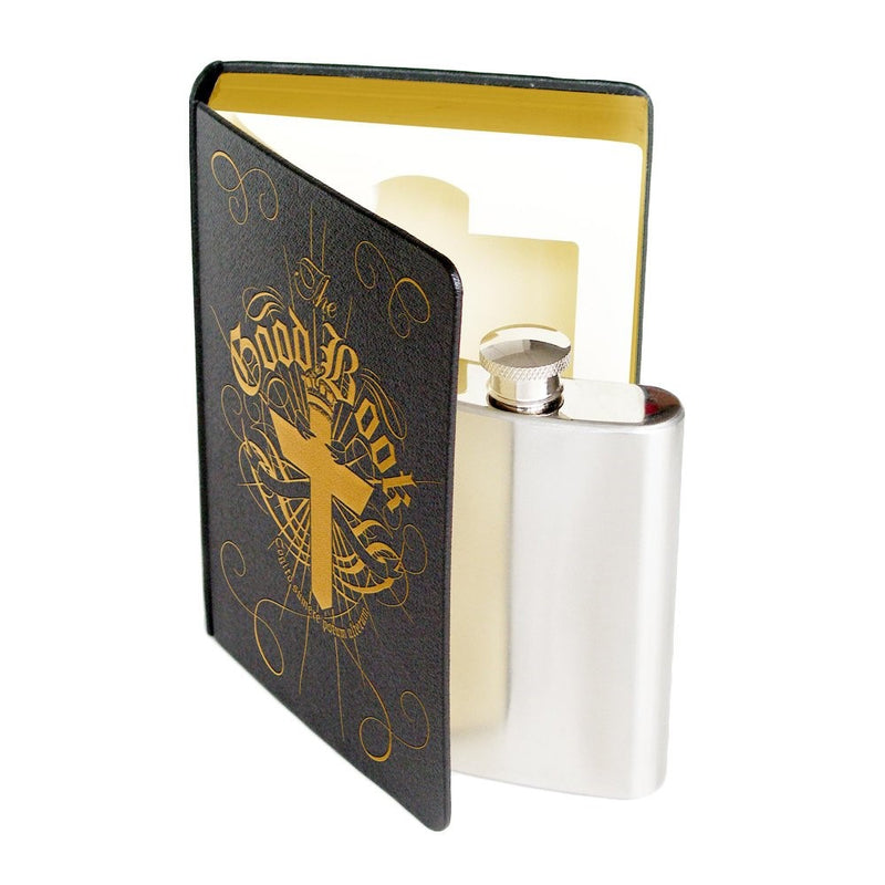 SUCK UK Hip Flask in a Good Book