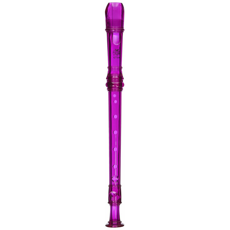 Grover TD180PR Tudor Candyapple 2 Piece Recorder, Purple