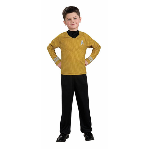 Star Trek Movie Child's Gold Shirt Costume with Dickie and Pants, Large