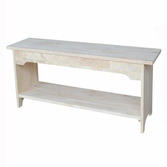 International Concepts BE-36 36-Inch Brookstone Bench, Unfinished