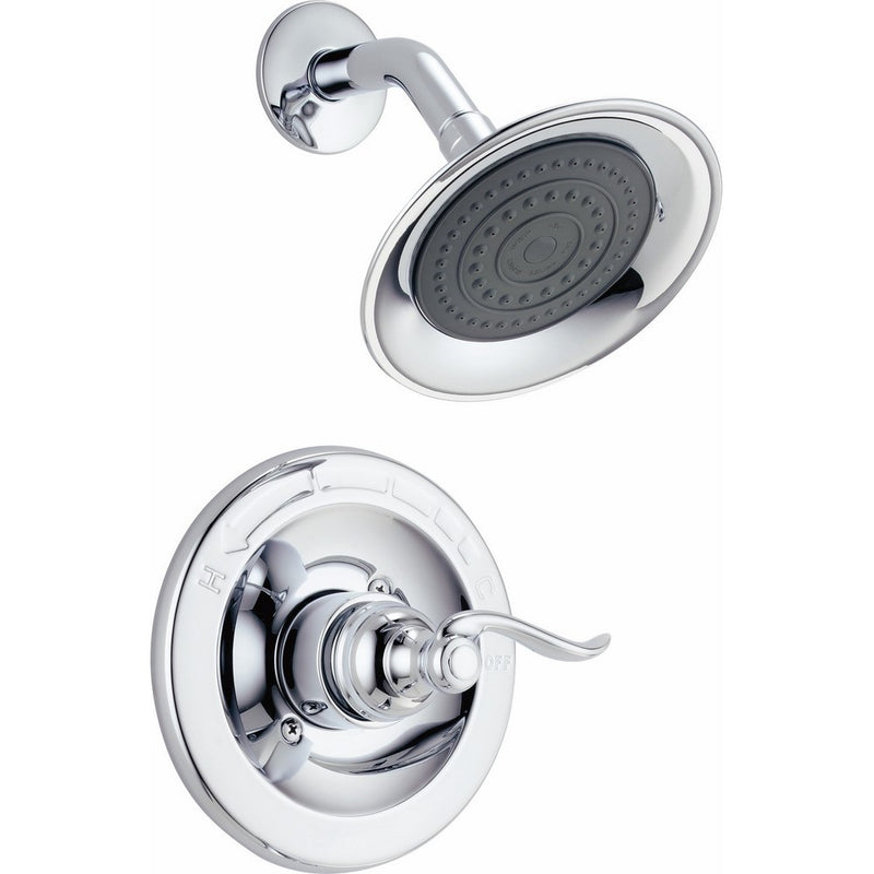 Delta BT14296 Windemere Single-Function Shower Trim Kit with Single-Spray Shower Head, Chrome (Valve Not Included)