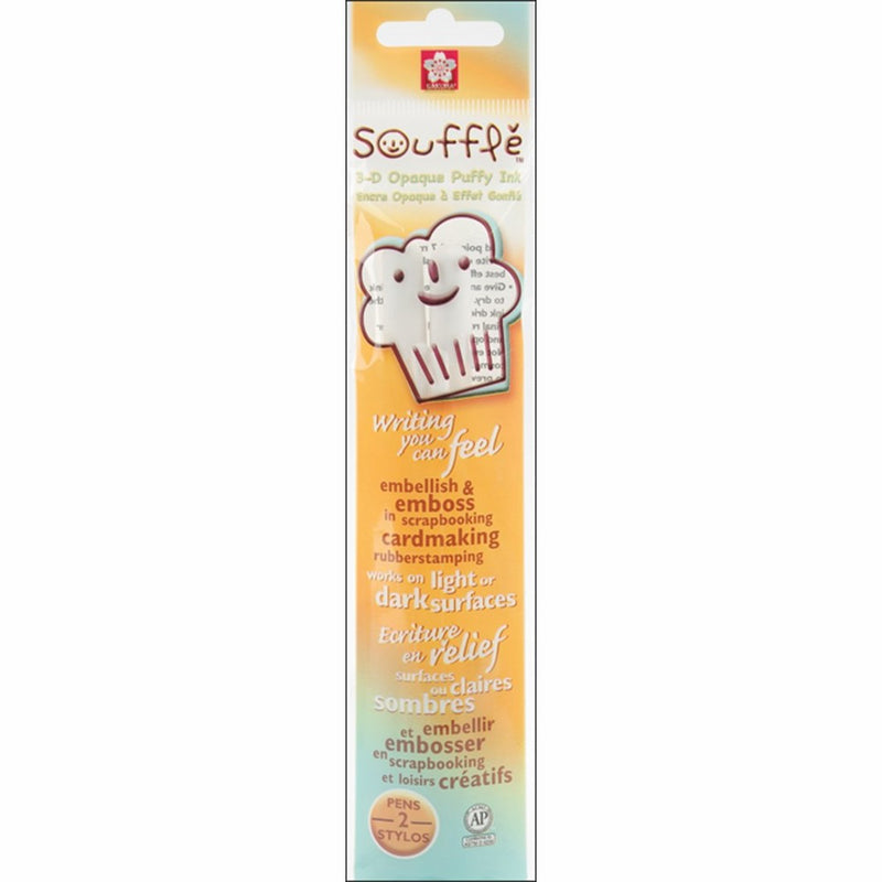 Sakura 58471 Souffle 3-Dimensional Opaque Ink Pen, White
