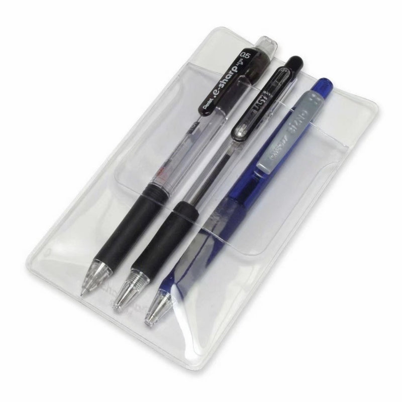 QPEY Pocket Protector, Classic Transparent 12 Pack