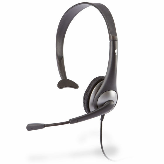 Cyber Acoustics Mono Headset, headphone with microphone, great for K12 School Classroom and Education (AC-104)