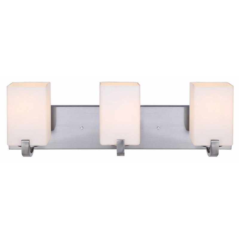 Canarm IVL422A03BN Palmer 3-Light Bath Vanity, Brushed Nickel