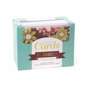 American Crafts Boxed Cards and Envelopes – Glimmer by Includes 40 cards and envelopes. Various designs.