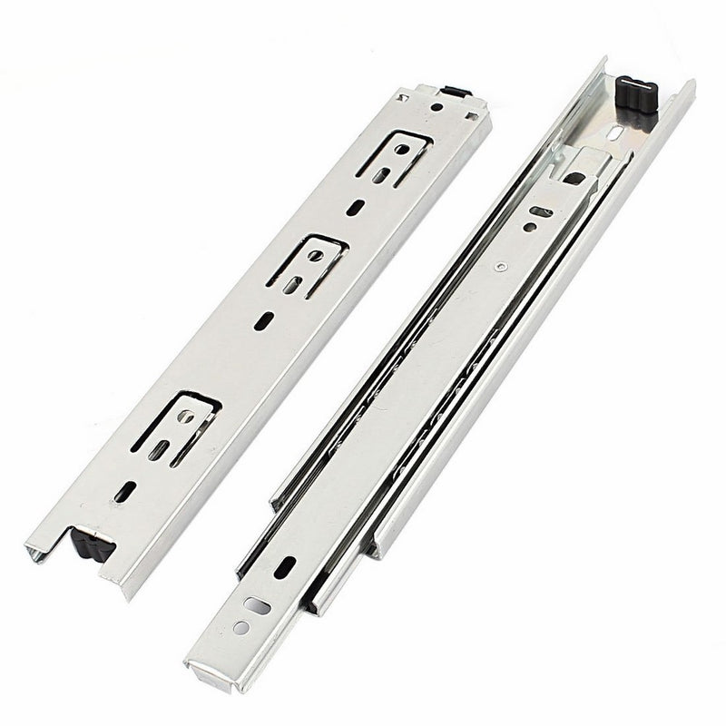 uxcel a12062700ux0356 2 Pcs 10-Inch 3-fold Full Extension Ball Bearing Drawer Slides