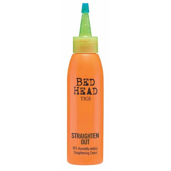 TIGI Bed Head Straighten Out 98% Humidity Defying Straightening Cream for Unisex, 4 Ounce