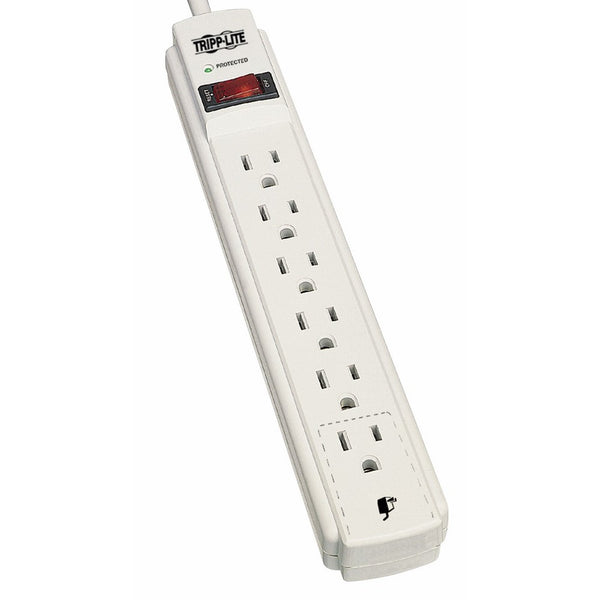 Tripp Lite 6 Outlet Surge Protector Power Strip 8ft Cord 990 Joules LED & $20K INSURANCE (TLP608)