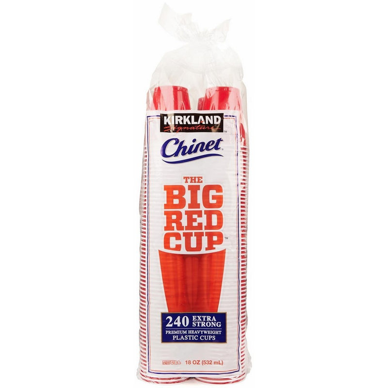 Kirkland Signature Chinet The Big Red Cup, 18 Oz, 240 Count