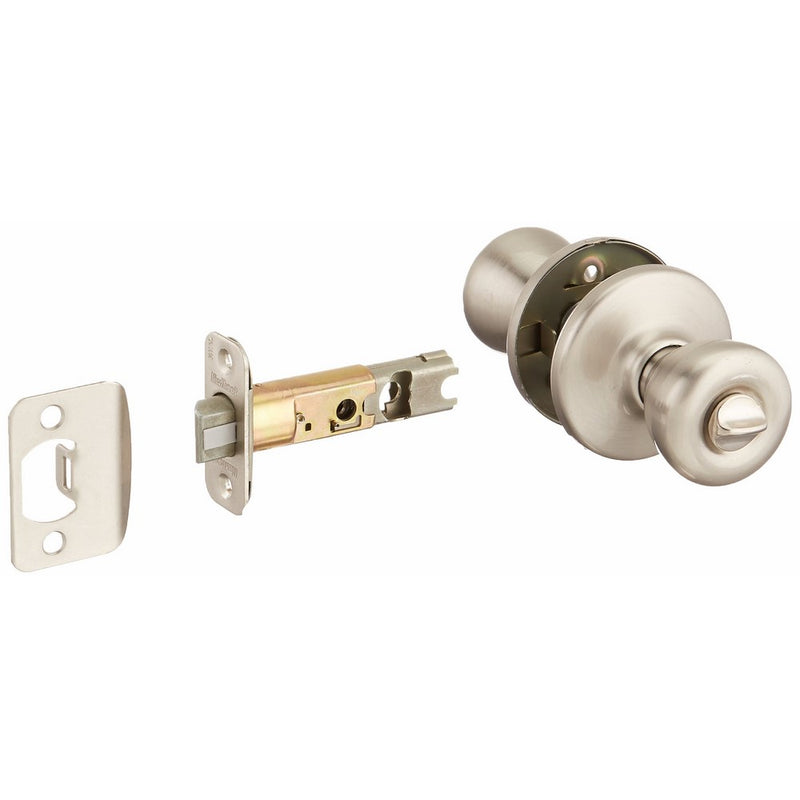 Kwikset 300T 15 CP Tylo Bed/Bath Knob, Satin Nickel