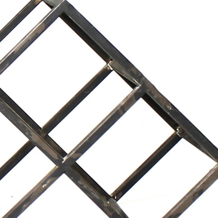 Metal Wine Bottle Rack with 7 Storage Slots, Gray