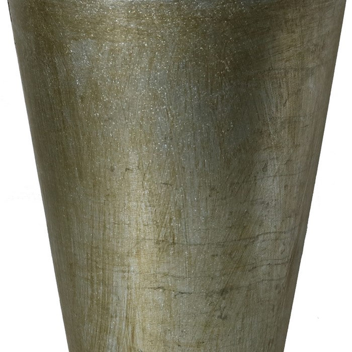 Metal Wall Mount Bucket with Hole, Gray
