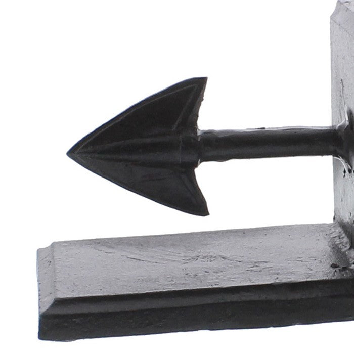 Metal Arrow Bookends, Brown