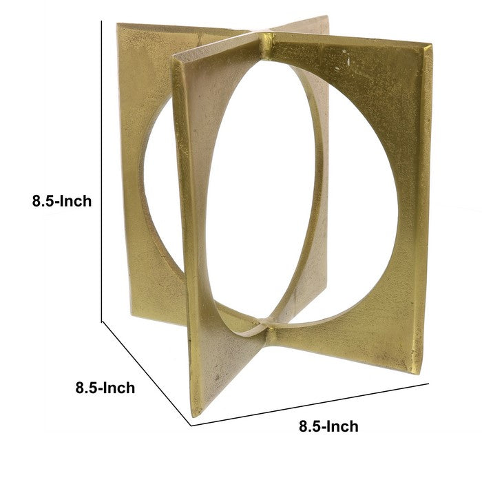 Metal Geometric Sculptures, Brass