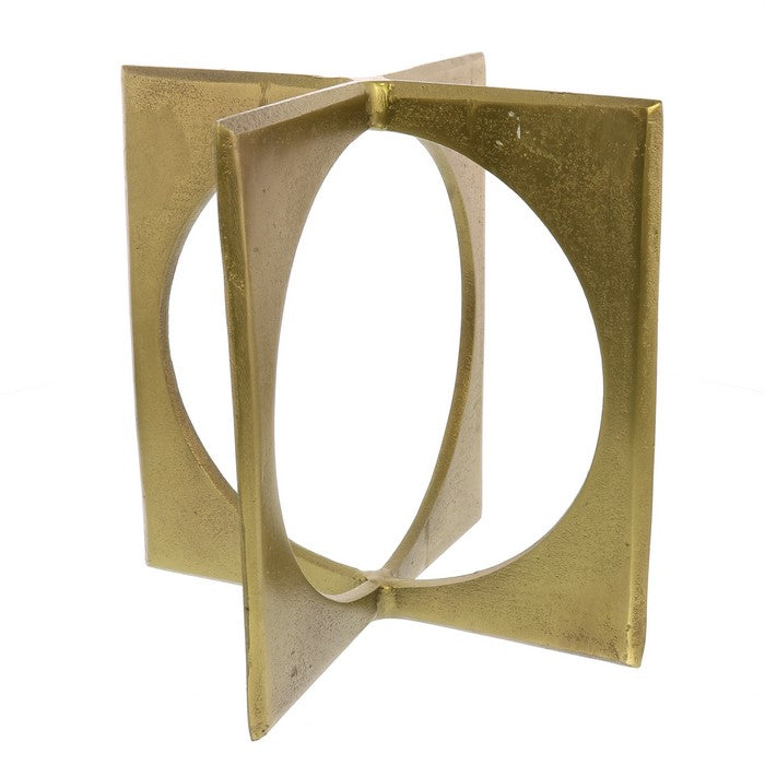 Metal Geometric Sculptures, Brass