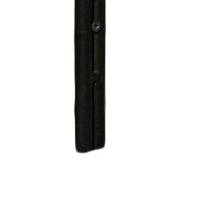 Metal Wall Hook with Key Holes, Black