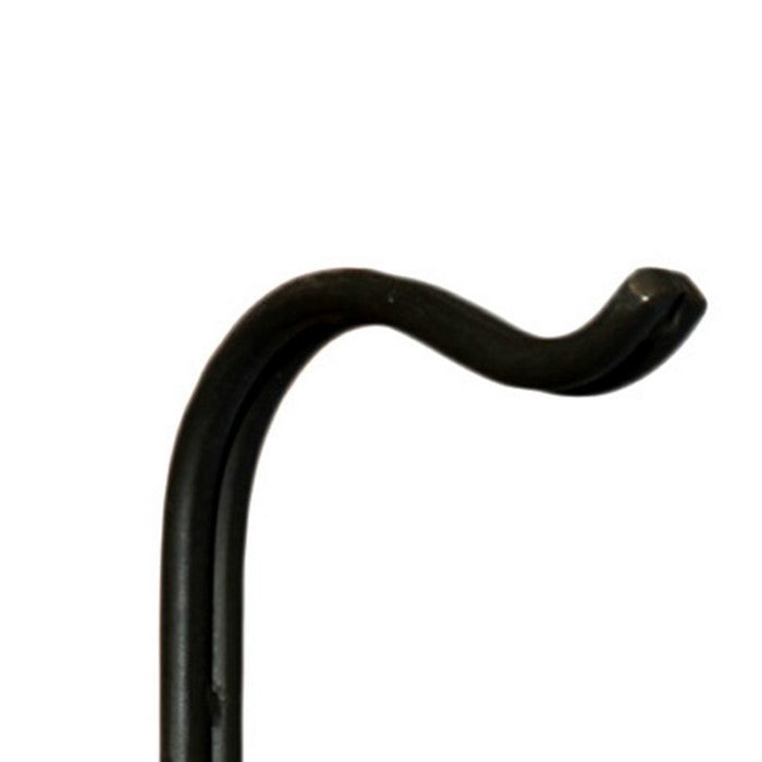Metal Wall Hook with Key Holes, Black