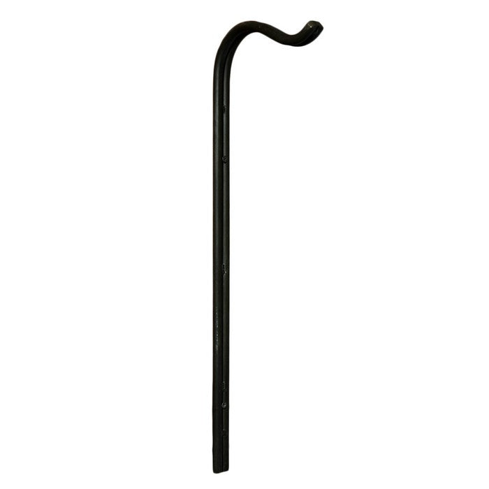 Metal Wall Hook with Key Holes, Black