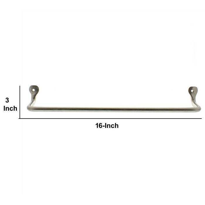 Metal Wall Bar with Holes, Silver