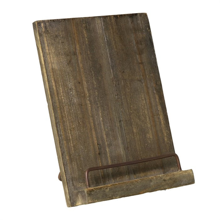 Wood and Metal Magazine Stand, Brown