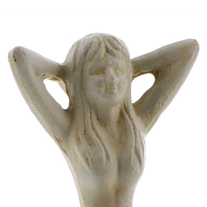 Metal Mermaid Stocking Holder, White