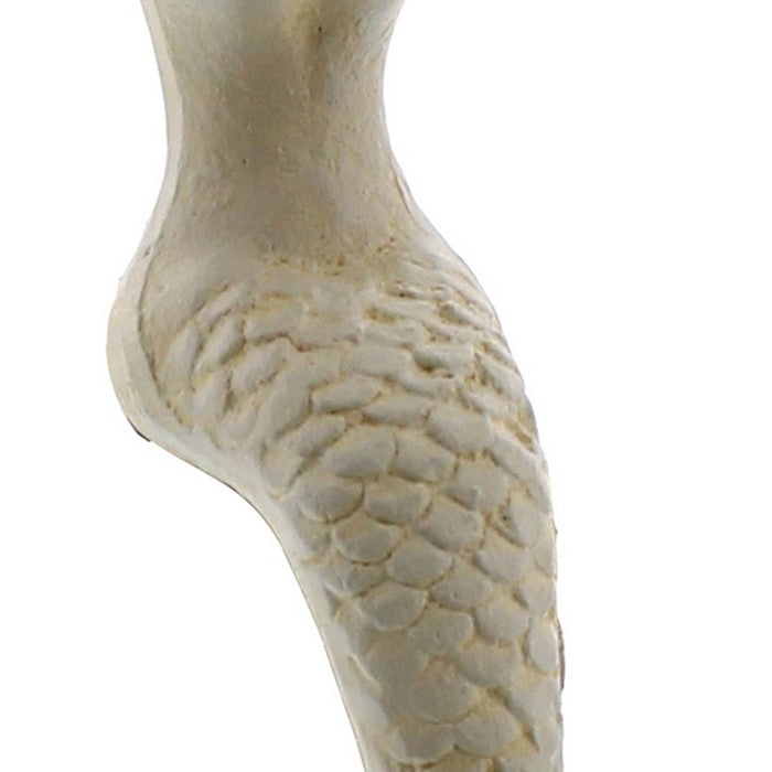 Metal Mermaid Stocking Holder, White