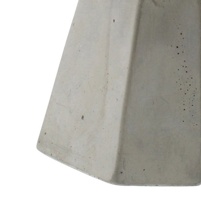 Obelisk Shape Cement Geometric Bookends, Pair of 2, Gray