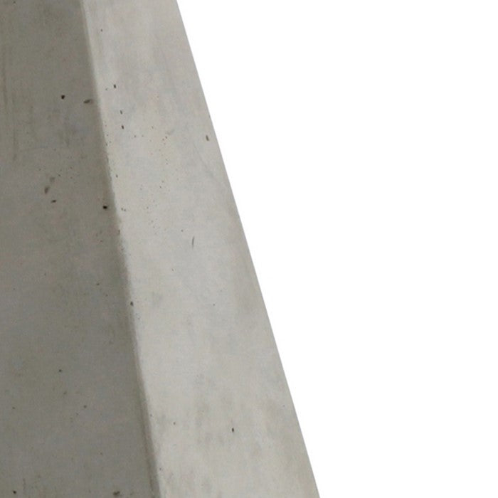 Obelisk Shape Cement Geometric Bookends, Pair of 2, Gray