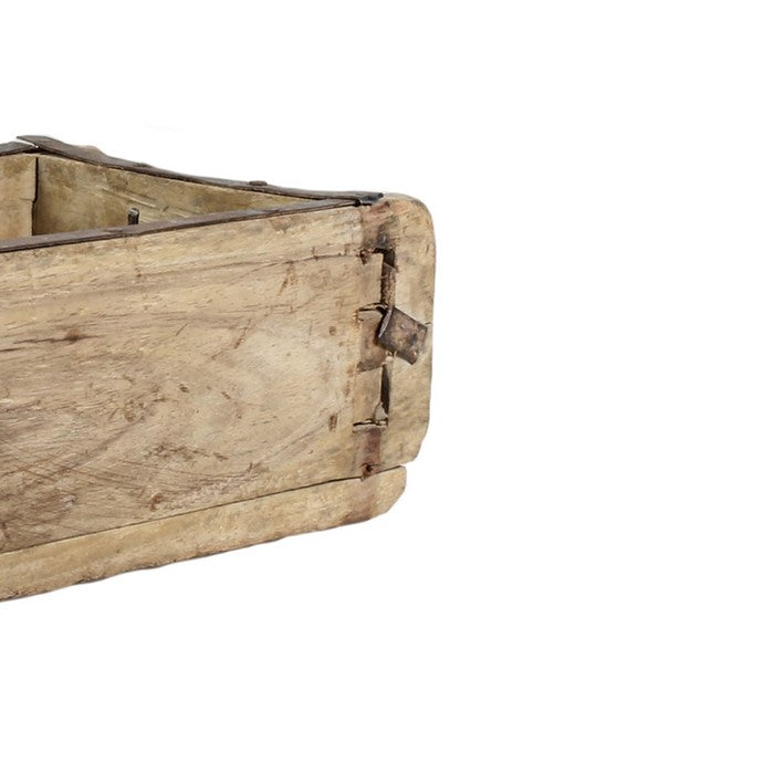 Wood and metal Brick Mold with Handle, Brown