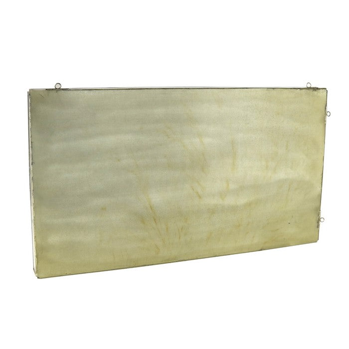 Metal and Glass Wall Case, Brass