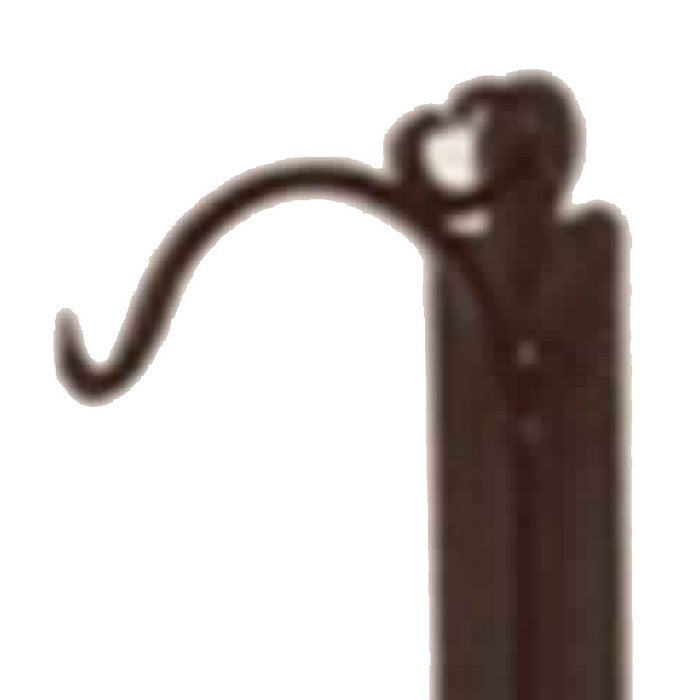 Rustic Style Metal Wall Hook, Black