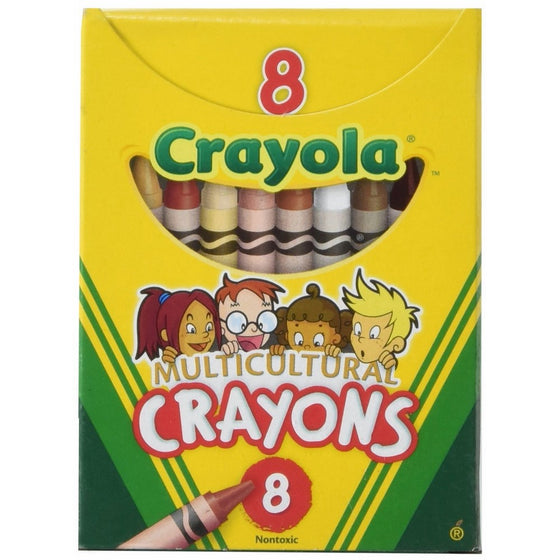 Crayola Binney & Smith (R) Multicultural Crayons, Assorted Specialty Colors, Box Of 8
