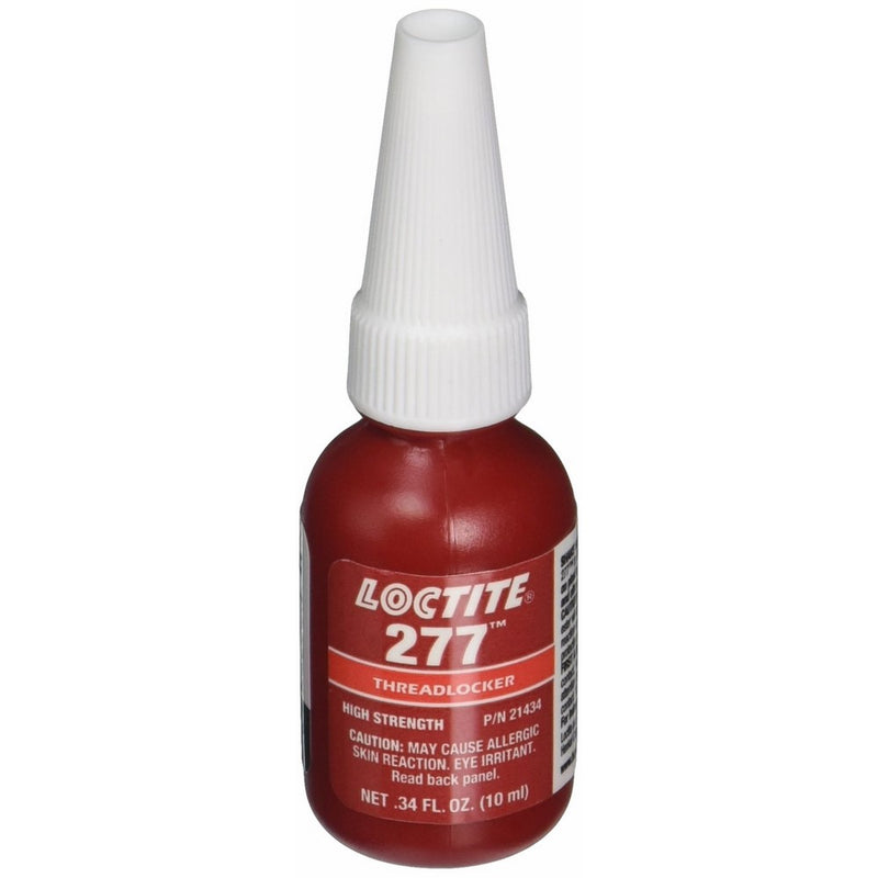 Loctite 277 442-21434 10ml High Strength Threadlocker, Red Color