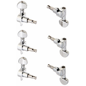 Grover 205C6 Mini 6 in Line Machine Heads, Chrome