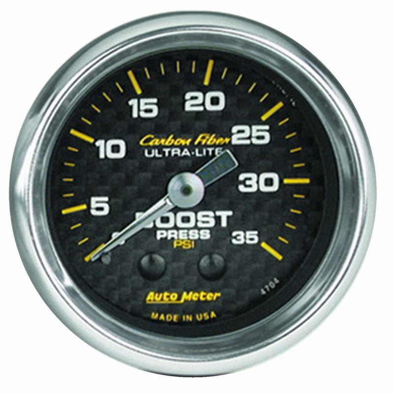 Auto Meter 4704 Carbon Fiber Mechanical Boost Gauge