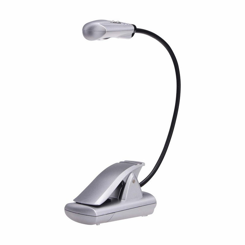 Light It! By Fulcrum 20010-301, Clip On LED Book Light, 12 Inch, Silver