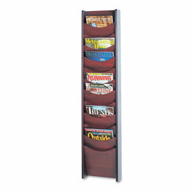 Safco Products 4331MH Wood Magazine Rack, 12 Pocket, Mahogany