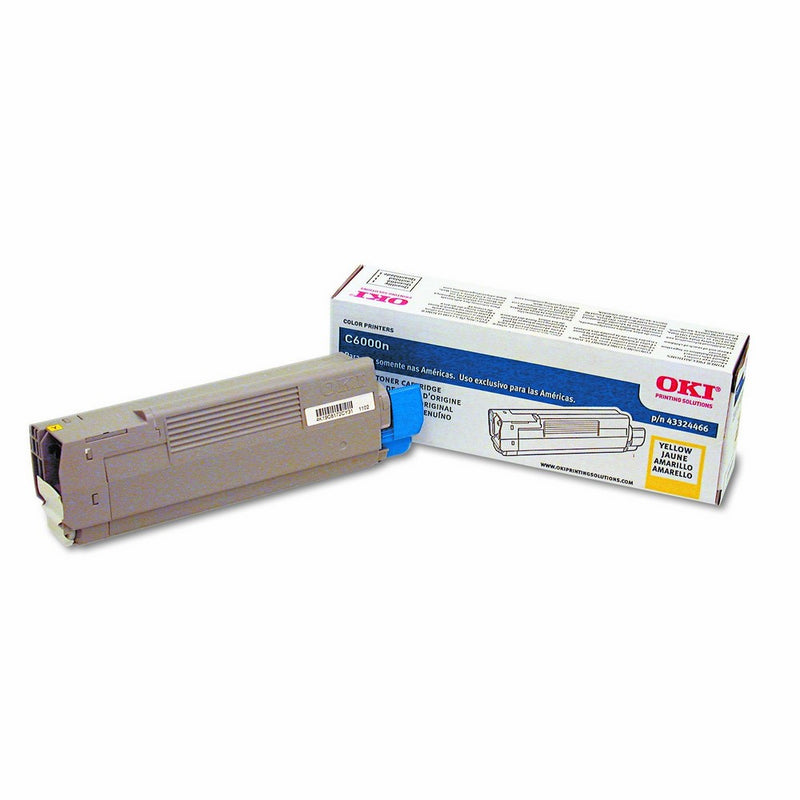 Oki 43324466 Toner, 4000 Page-Yield, Yellow