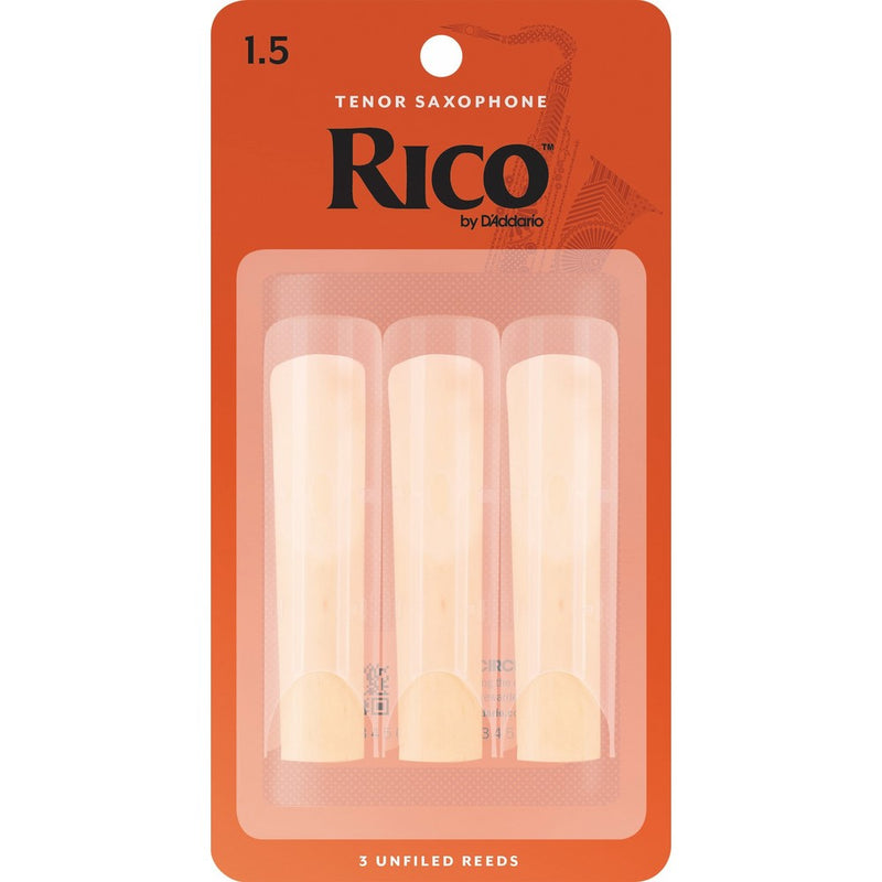 Rico Tenor Sax Reeds, Strength 1.5, 3-pack