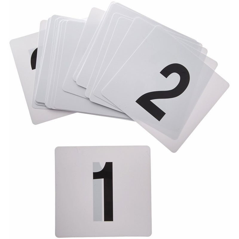 Winco TBN-25 1-25 Plastic Table Numbers