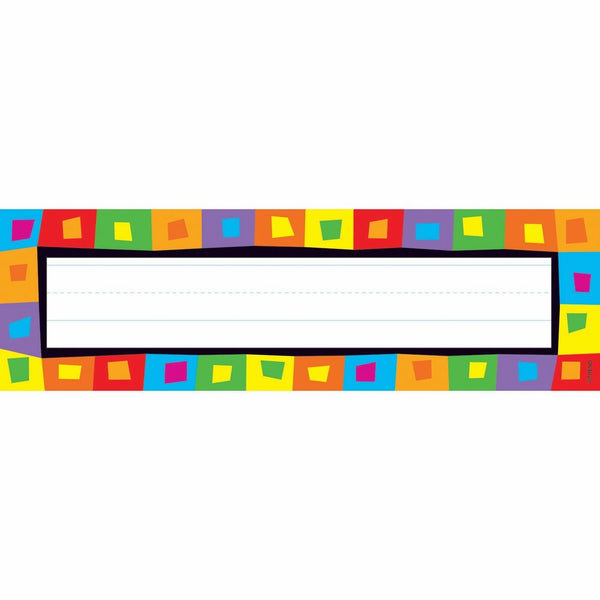 TREND enterprises, Inc. Silly Squares Desk Toppers Name Plates, 36 ct
