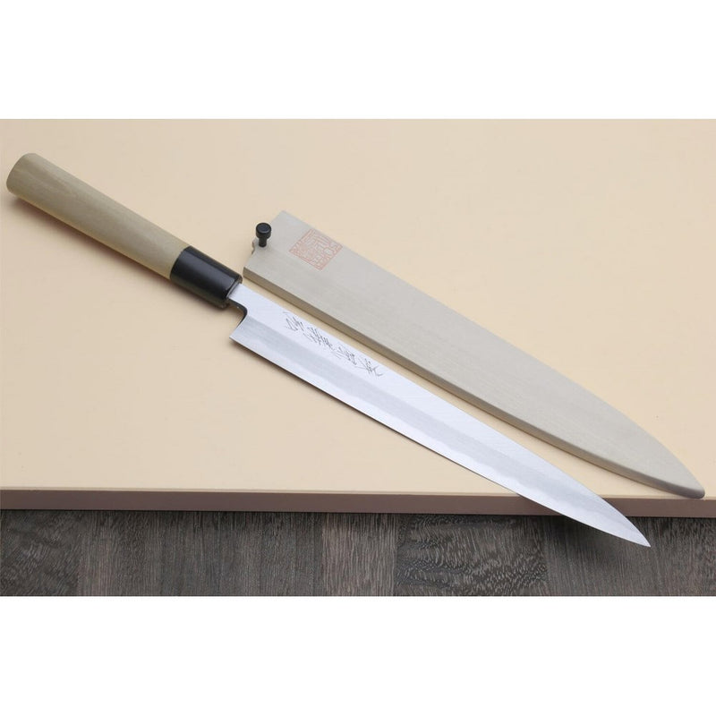 Yoshihiro Shiroko High Carbon Steel Kasumi Yanagi Sashimi Chef Knife 9.5 inches(240mm)