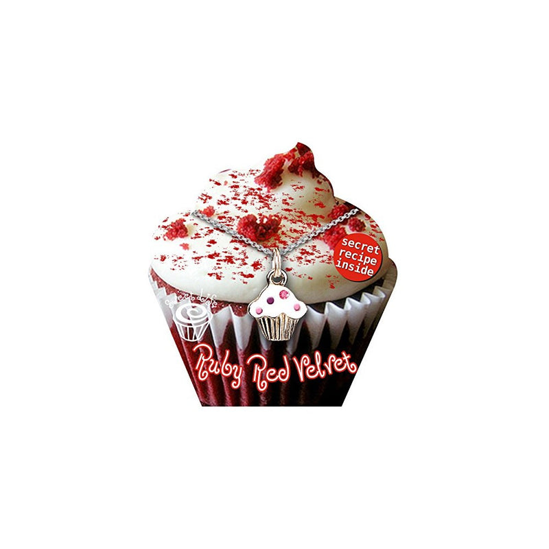 Sweet Life Cupcakes Velvet Necklace, Red